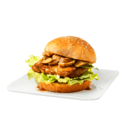 三杯杏鮑菇雞堡