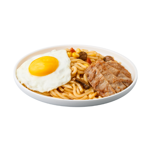 蘑菇鐵板麵經典組合